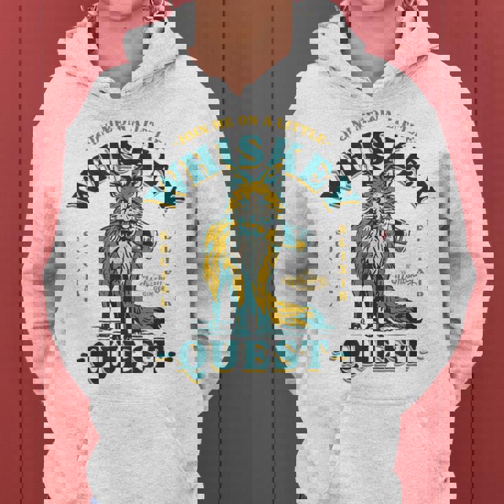 Join Me On A Whiskey Quest Cute Fox メンズ バーボンシャツ ギフト レディースパーカー