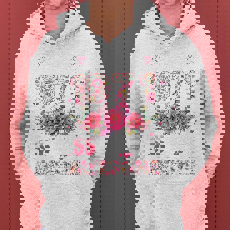 オンバック 55歳 1971年4月 花柄 55歳の誕生日 レディースパーカー