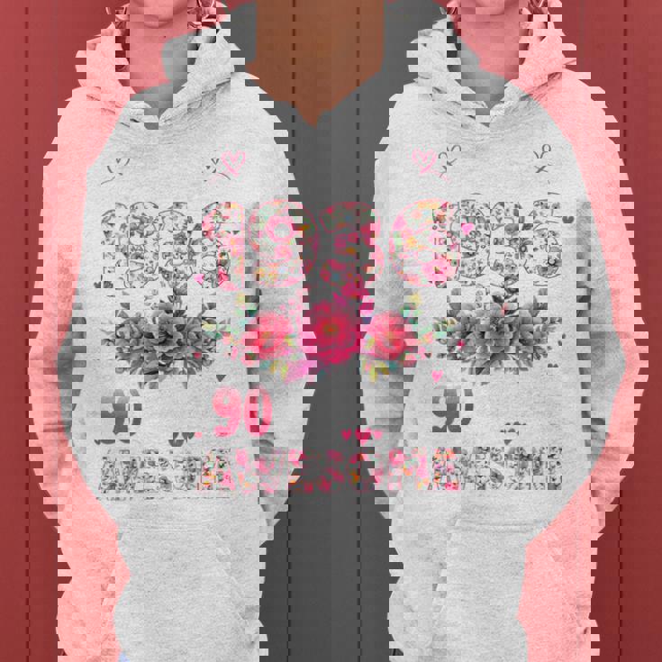 オンバック 90歳 1936年3月 花柄 90歳の誕生日 レディースパーカー