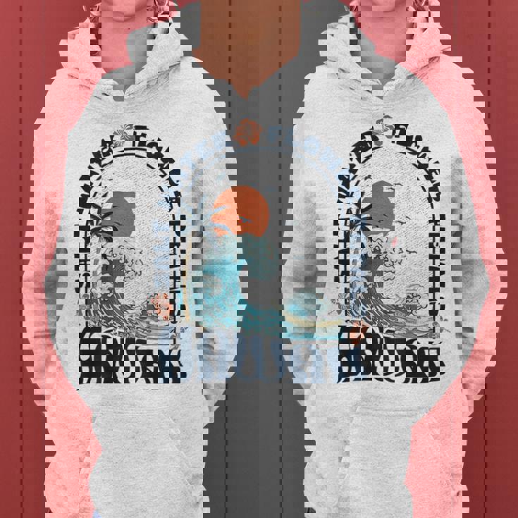 ソルトウォーターフラワー 花びら ハワイ 夏のビーチ愛好家 バック レディースパーカー