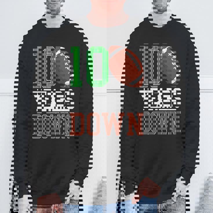 10Th Birthday Football Ten Year Old Football Player Sweatshirt Gifts for Old Men