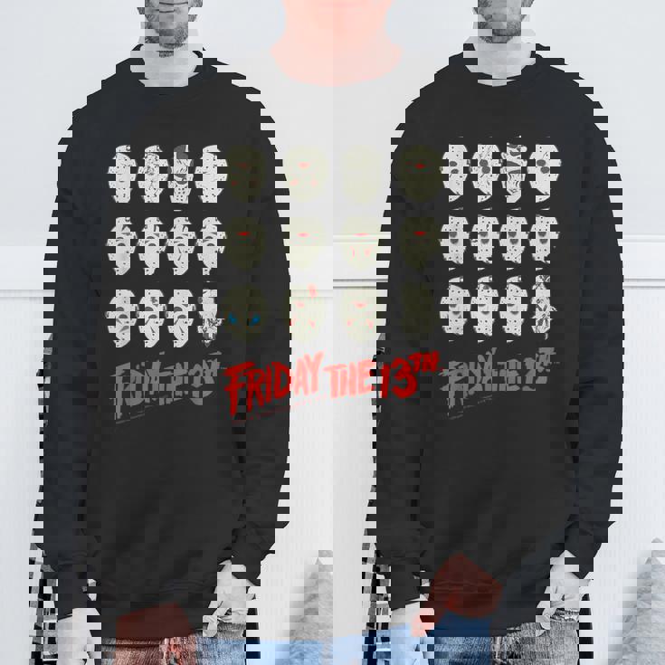 13日の金曜日 ハロウィン デザインマスク スウェットシャツ 高齢者への贈り物