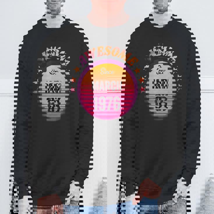 1976年3月から素晴らしい誕生日1976年3月ヴィンテージ。 スウェットシャツ 高齢者への贈り物