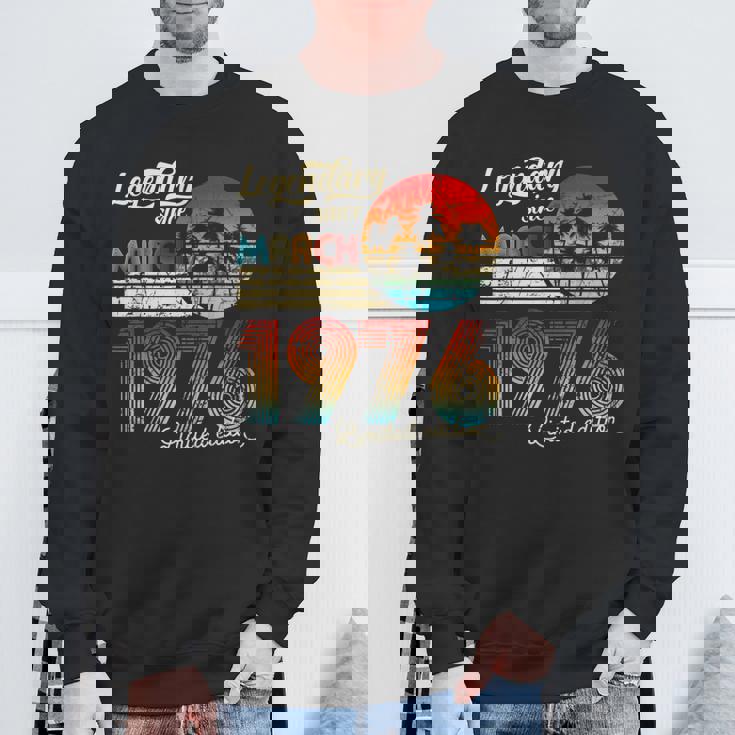 1976年3月から誕生日伝説のギフト スウェットシャツ 高齢者への贈り物