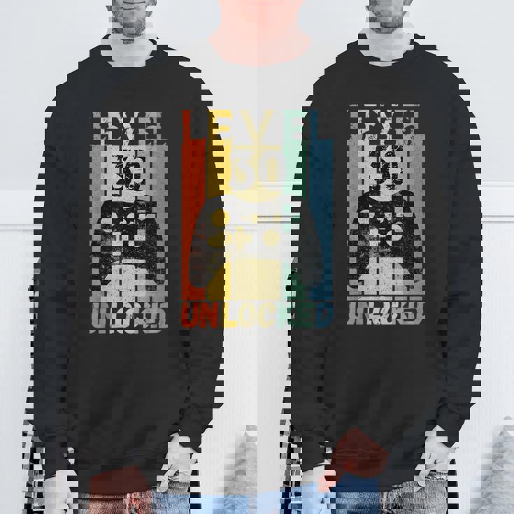 30歳の誕生日 レベル30 ロック解除 ビデオゲーム ゲーマー 男の子 ギフト スウェットシャツ 高齢者への贈り物