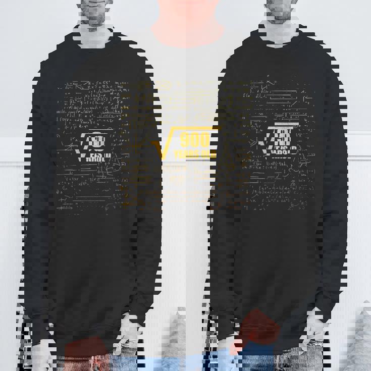 30歳の誕生日 四角根 900 30歳 算数 楽しい スウェットシャツ 高齢者への贈り物