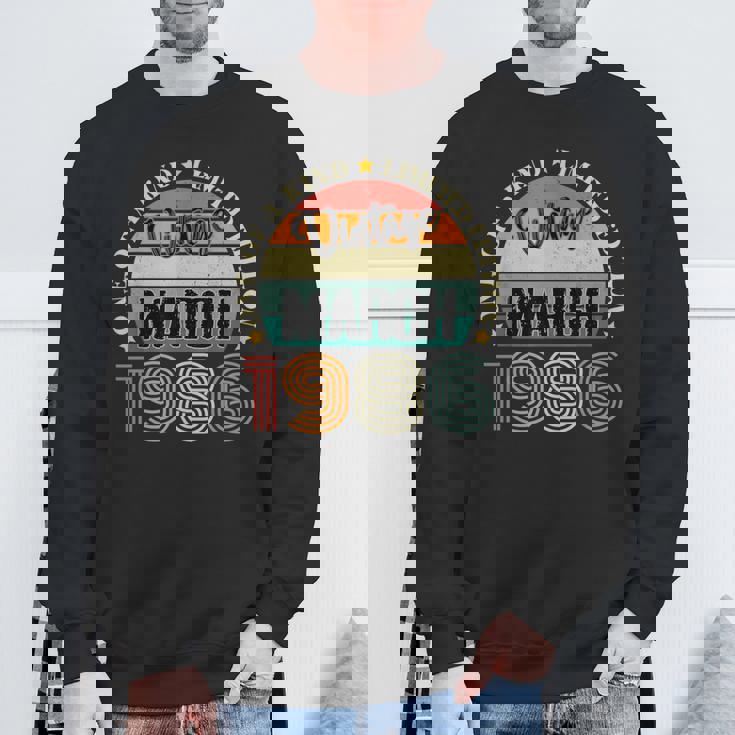 38歳 ヴィンテージ 1986年3月 38歳の誕生日 レトロ スウェットシャツ 高齢者への贈り物