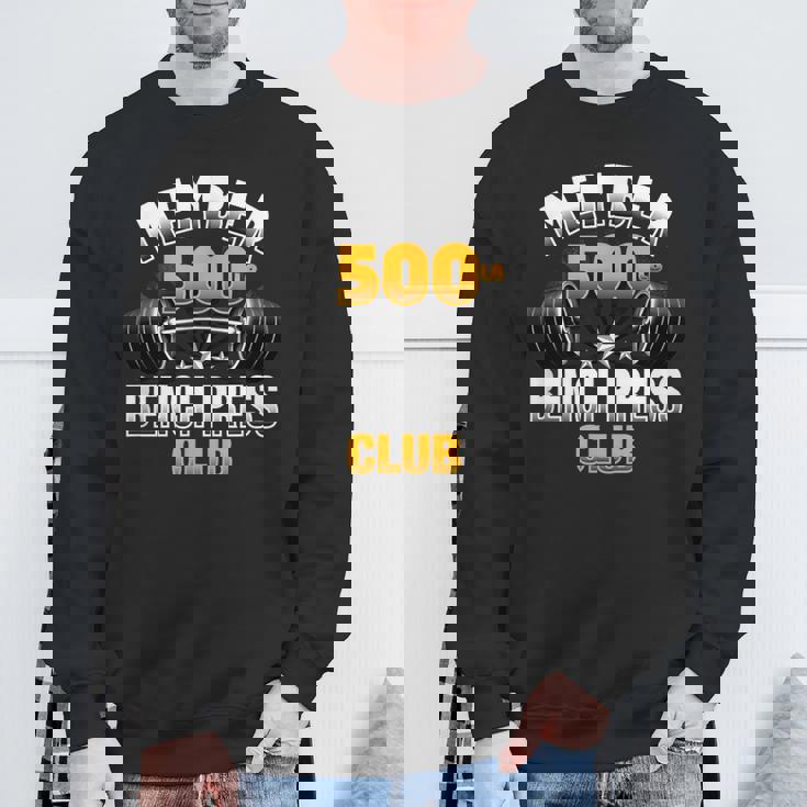 500ポンド ベンチプレスクラブ スウェットシャツ 高齢者への贈り物