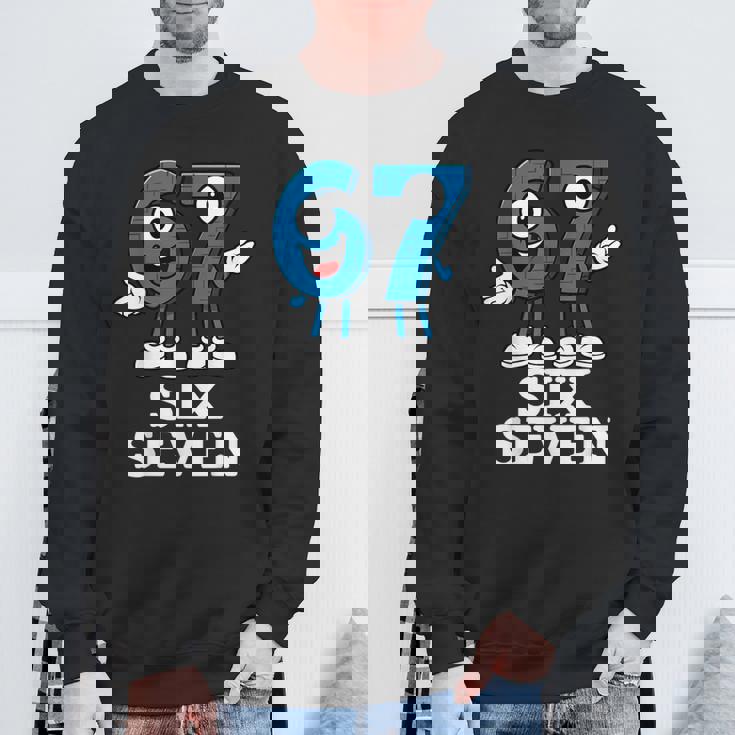 67 シックスセブン 6-7 Gen Alpha イタリアンブレインロットゲームミーム スウェットシャツ 高齢者への贈り物