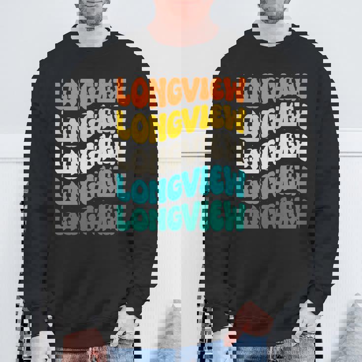 70S Longview 70年代のロングビュー 長袖tシャツ スウェットシャツ 高齢者への贈り物