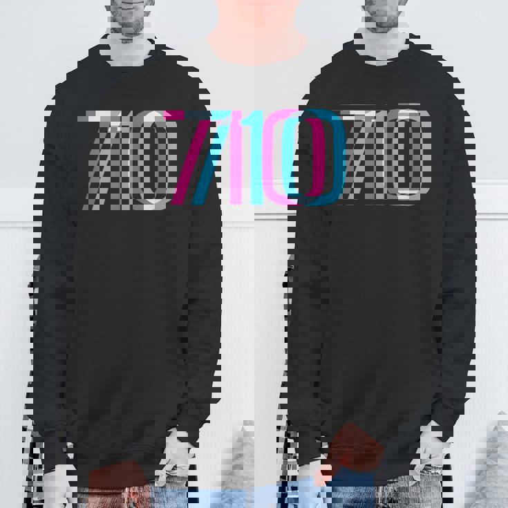 710 オイルダビング420 トリッピーグリッチ スウェットシャツ 高齢者への贈り物