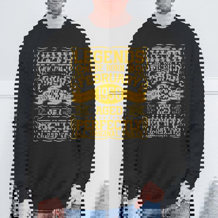 76歳の誕生日伝説は1950年2月に誕生しました。 長袖tシャツ スウェットシャツ 高齢者への贈り物