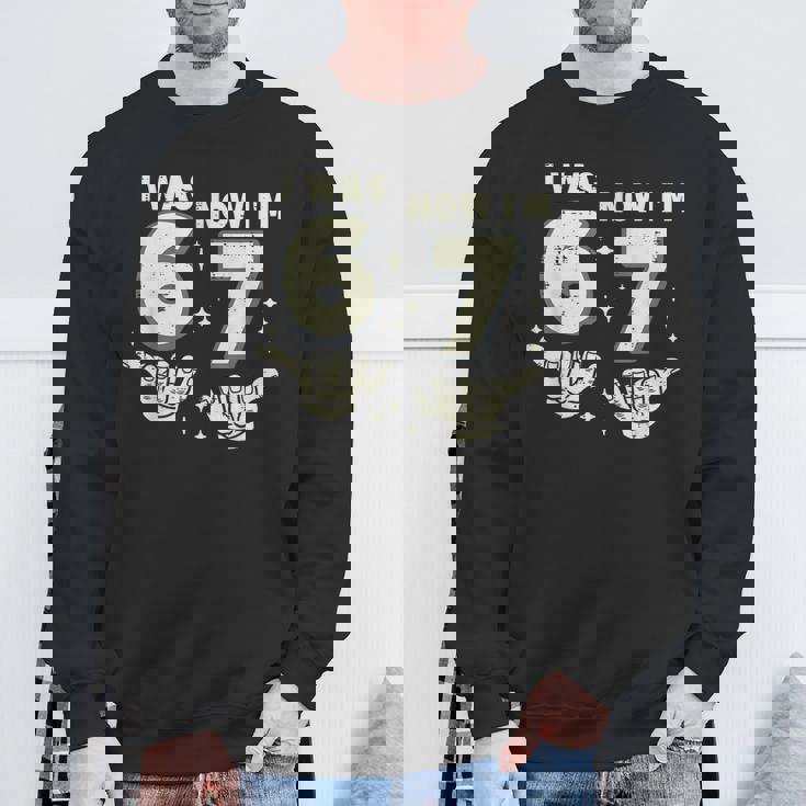 7歳の誕生日 I Was 6 Now Im 7歳 シックスセブン ミーム キッズ スウェットシャツ 高齢者への贈り物