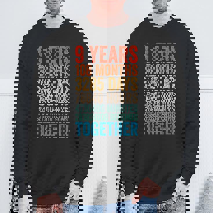 9年目の記念日 彼 彼女 カップル 9回目の結婚 スウェットシャツ 高齢者への贈り物