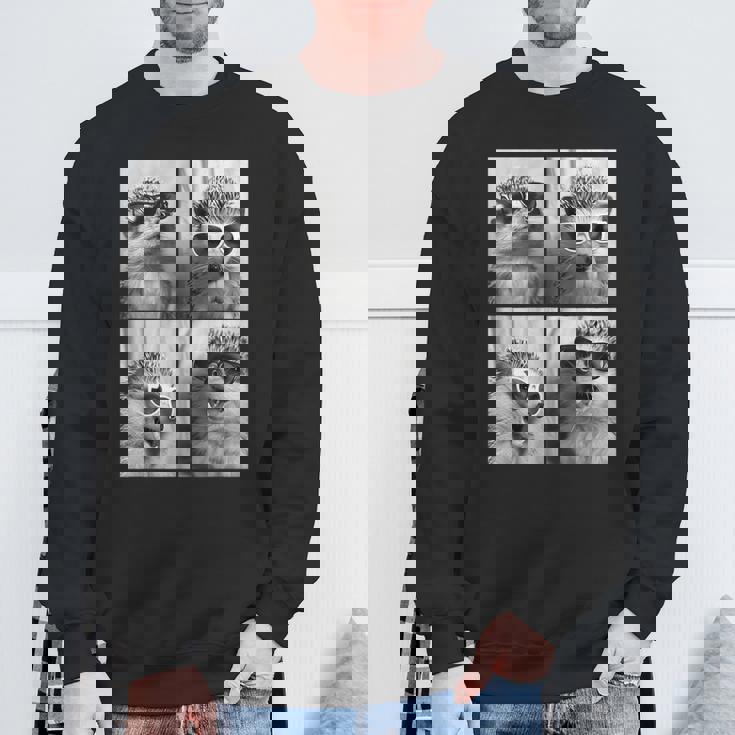 Adorable Hedgehog Sunglasses Animal Photo Forest Animal Sweatshirt Gifts for Old Men