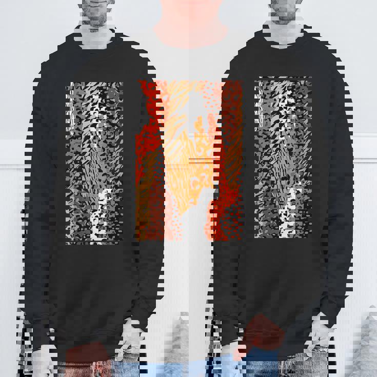 Africa アフリカ Animal Print Africa Is Calling スウェットシャツ 高齢者への贈り物