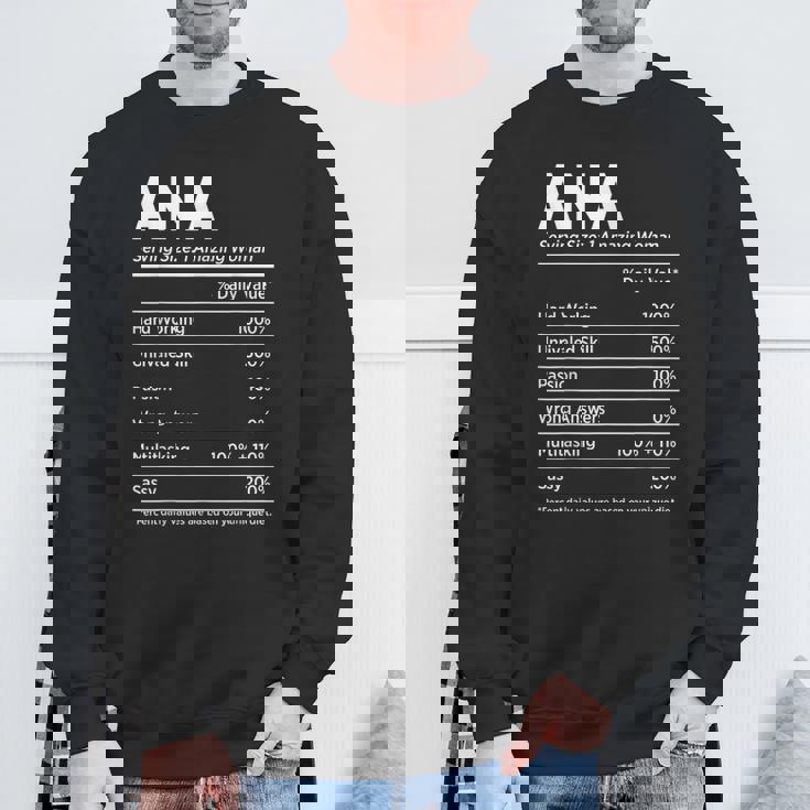 Ana Is My Name おもしろネームタグ スウェットシャツ 高齢者への贈り物