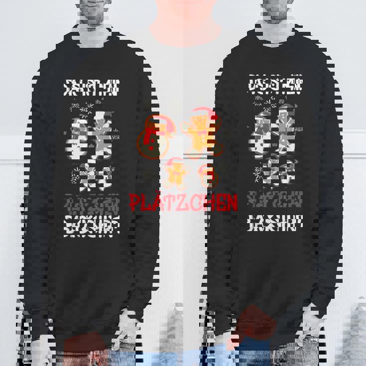 Backen Weihnachten Das Ist Mein Plätzchen Back Sweatshirt Geschenke für alte Männer