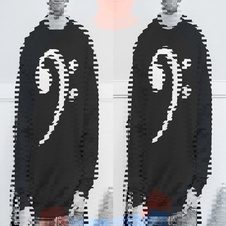 Bass Note F Key Bass Player Music Bass Clef スウェットシャツ 高齢者への贈り物