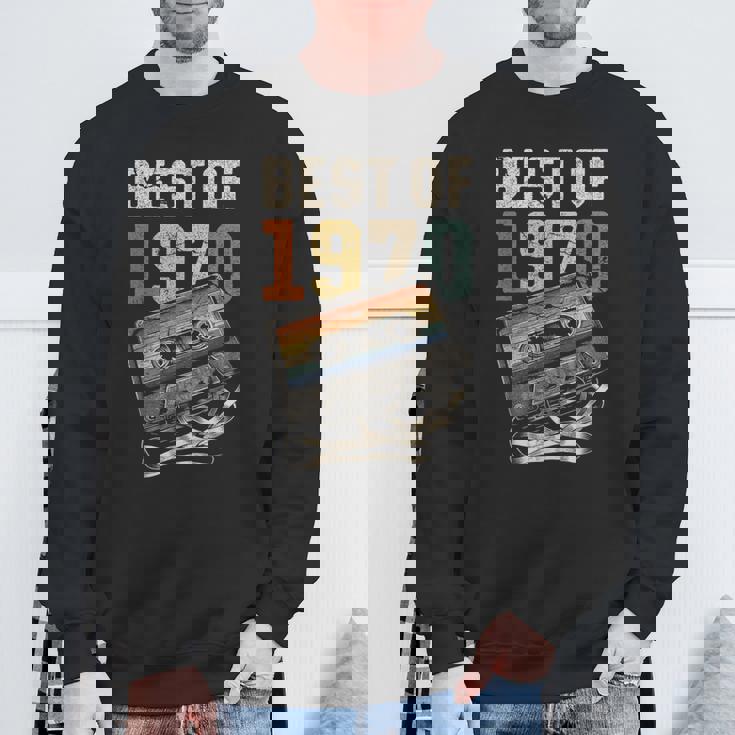 Best Of 1970 カセットテープ 56年 音楽 レトロ 誕生日 スウェットシャツ 高齢者への贈り物