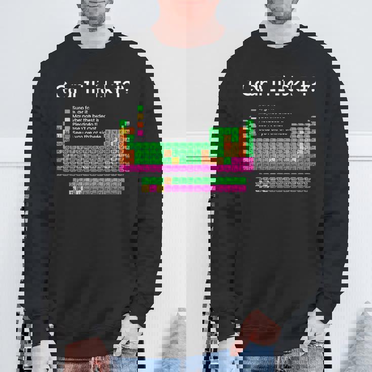 Can I Lick It 周期表 スウェットシャツ 高齢者への贈り物