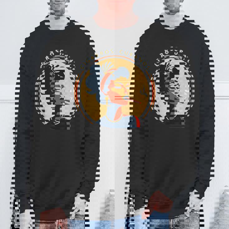 Cigarros Cubanos キューバ 葉巻 スウェットシャツ 高齢者への贈り物