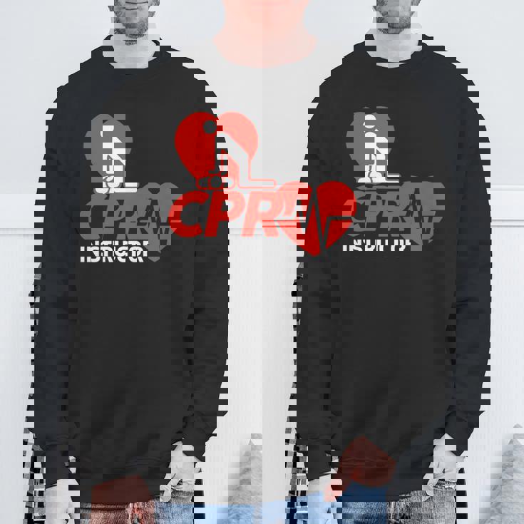 Cpr インストラクターシャツ Ems ボランティア ナースライフセーバー ギフト 長袖tシャツ スウェットシャツ 高齢者への贈り物