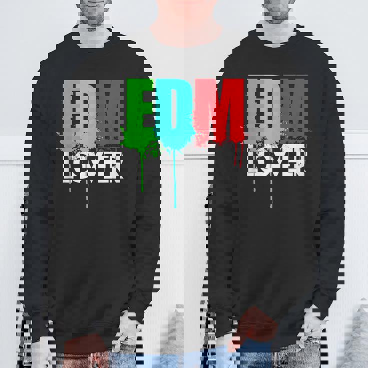 Cute Edm Cool Edm Lover Rave ホワイトインク スウェットシャツ 高齢者への贈り物