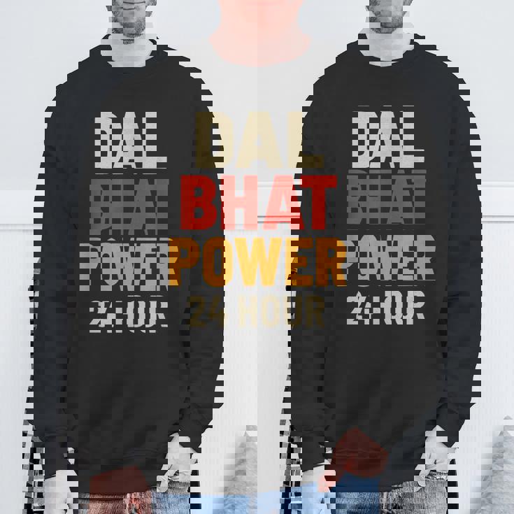 Dal Bhat Power 24 Hour ネパールトレッキングデザイン スウェットシャツ 高齢者への贈り物