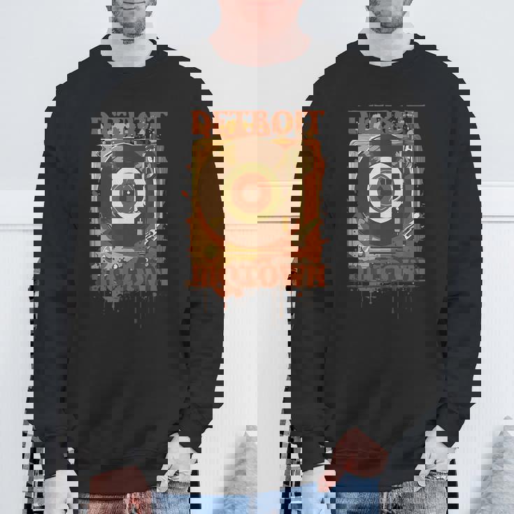 Detroit Motown レコード スウェットシャツ 高齢者への贈り物