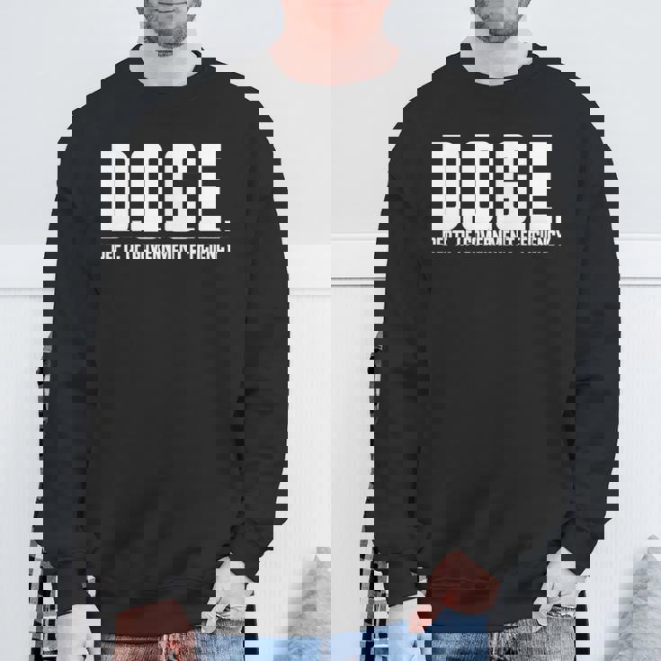 DOGE 政府効率省 Doge 長袖tシャツ スウェットシャツ 高齢者への贈り物