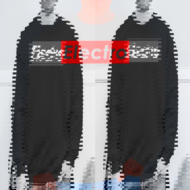 Electro Electronic House Music Edm Electro Mix スウェットシャツ 高齢者への贈り物