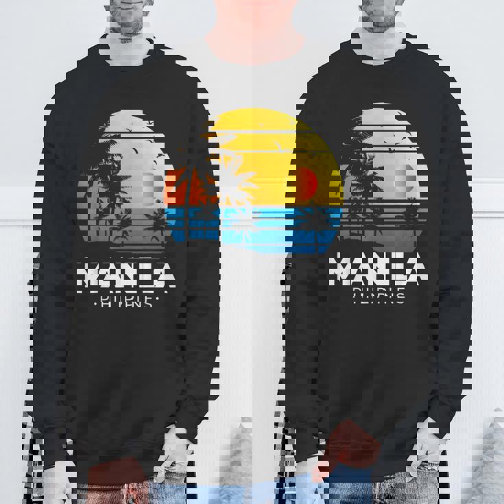 Filipina フィリピノ ヤシの木 マニラ トロピカル フィリピン スウェットシャツ 高齢者への贈り物