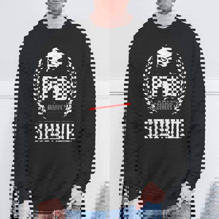 PhdurvivorFor Graduationtudent スウェットシャツ 高齢者への贈り物