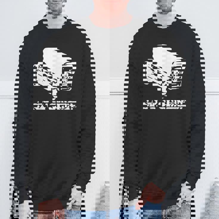 ay Cheese 監視防犯カメラ スウェットシャツ 高齢者への贈り物