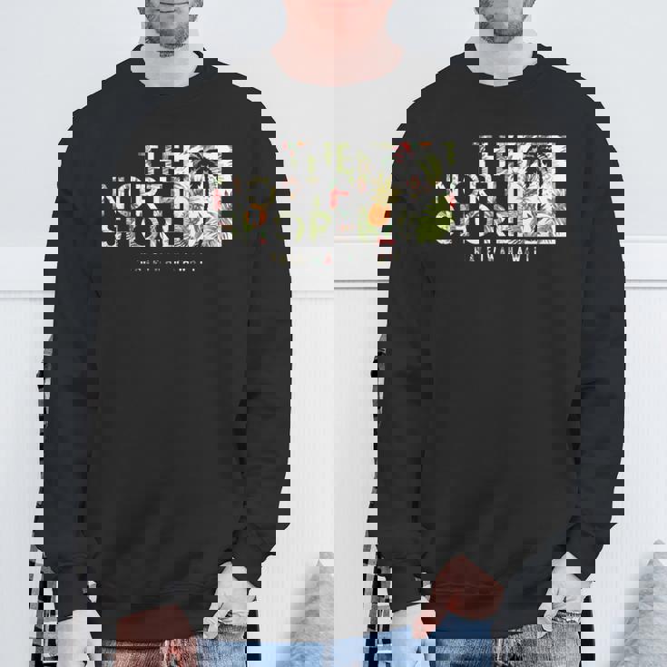 Hawaii The Northhore ハレイワヤシの木 長袖tシャツ スウェットシャツ 高齢者への贈り物