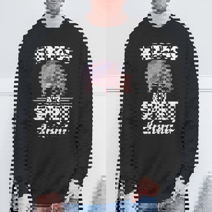 Hippos Are Mypirit アニマルシャツ – Hippos Lover スウェットシャツ 高齢者への贈り物