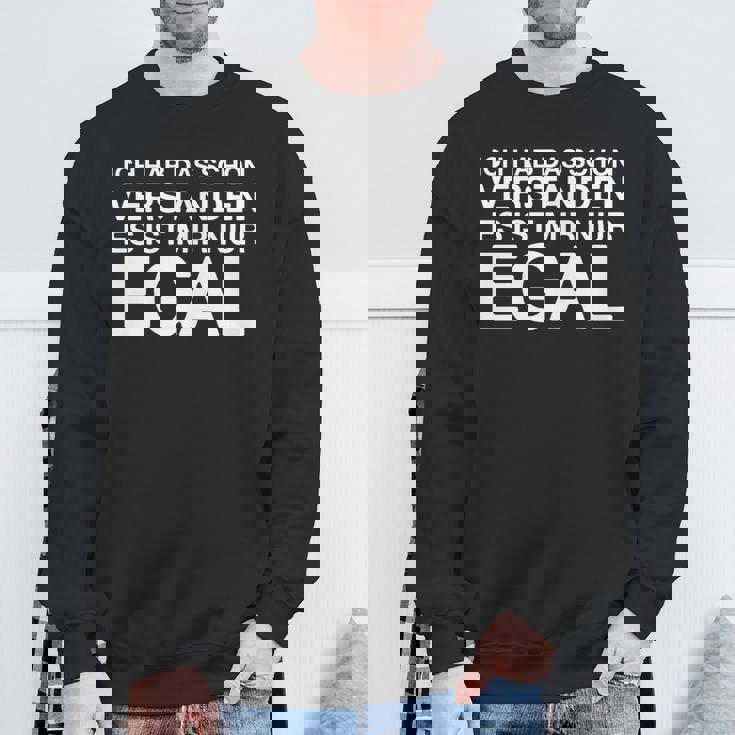 Ich Hab Daschonerstanden 面白いドイツ語の言葉 長袖tシャツ スウェットシャツ 高齢者への贈り物