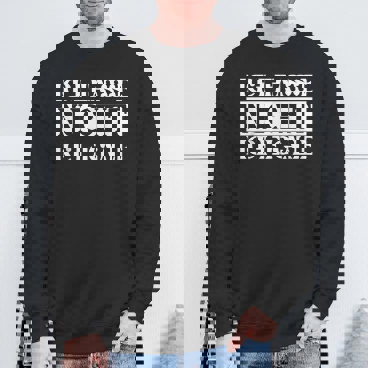 Ich Hasse Nicht Ich Egale ドイツ語のジョーク スウェットシャツ 高齢者への贈り物