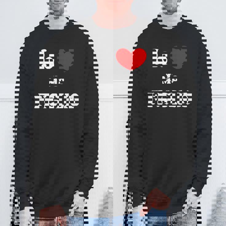 Io Amo Mio Figlio Io Cuore Mio Figlio Felpa Regalos para ancianos