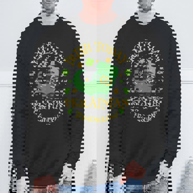 Irish Today ウクライナ Tomorrowt Patrick's Day スウェットシャツ 高齢者への贈り物