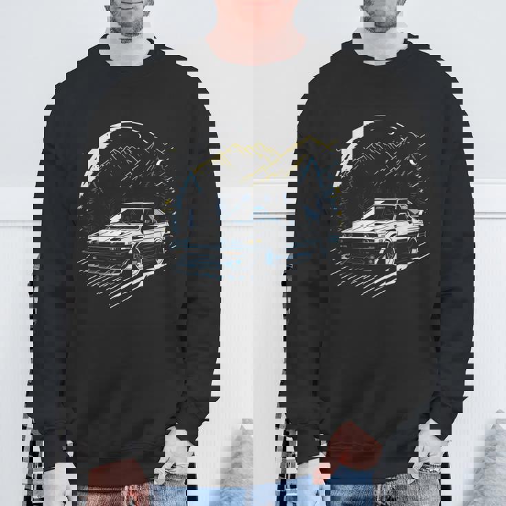 Jdm ドリフト アニメ 漫画 車 八六 スウェットシャツ 高齢者への贈り物