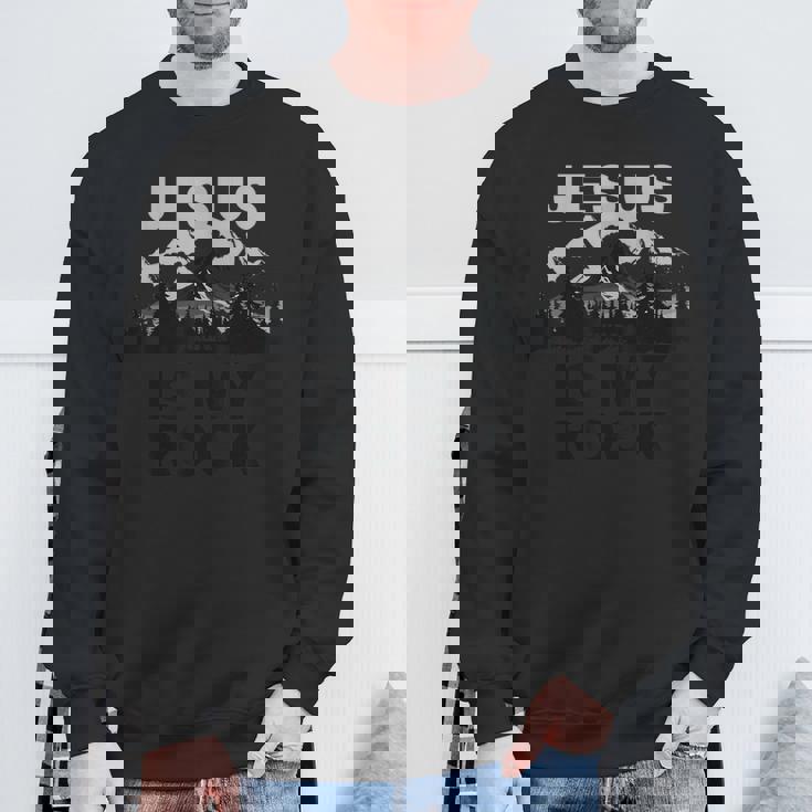 Jesus Is My Rock – Psalm 62 スウェットシャツ 高齢者への贈り物