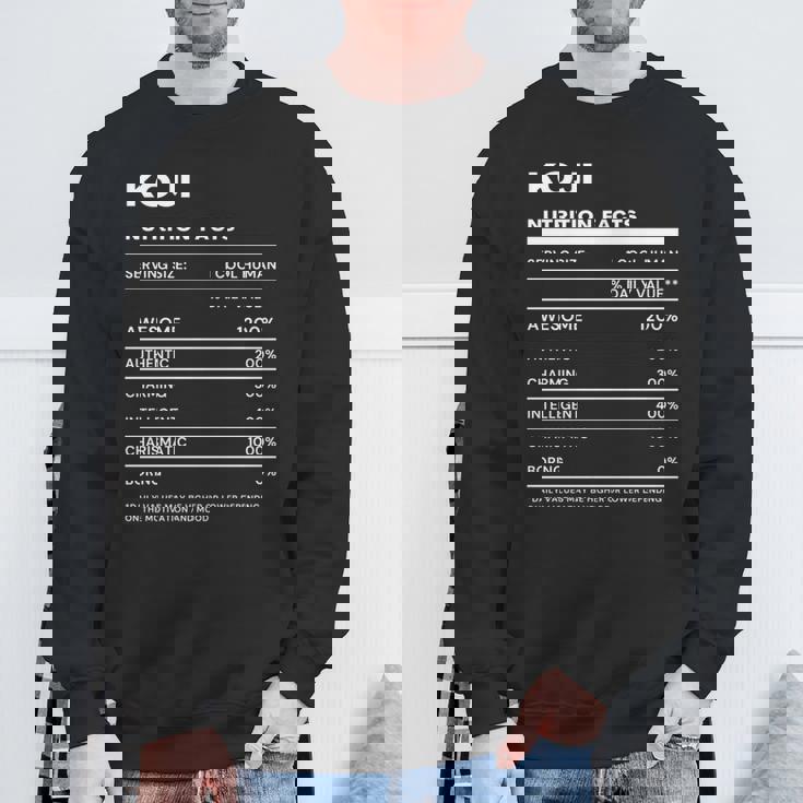 Koji 栄養成分表示 スウェットシャツ 高齢者への贈り物