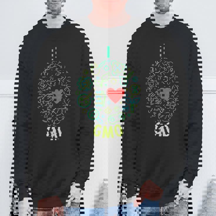 I Love Gmo ラウンドラインデザイン スウェットシャツ 高齢者への贈り物