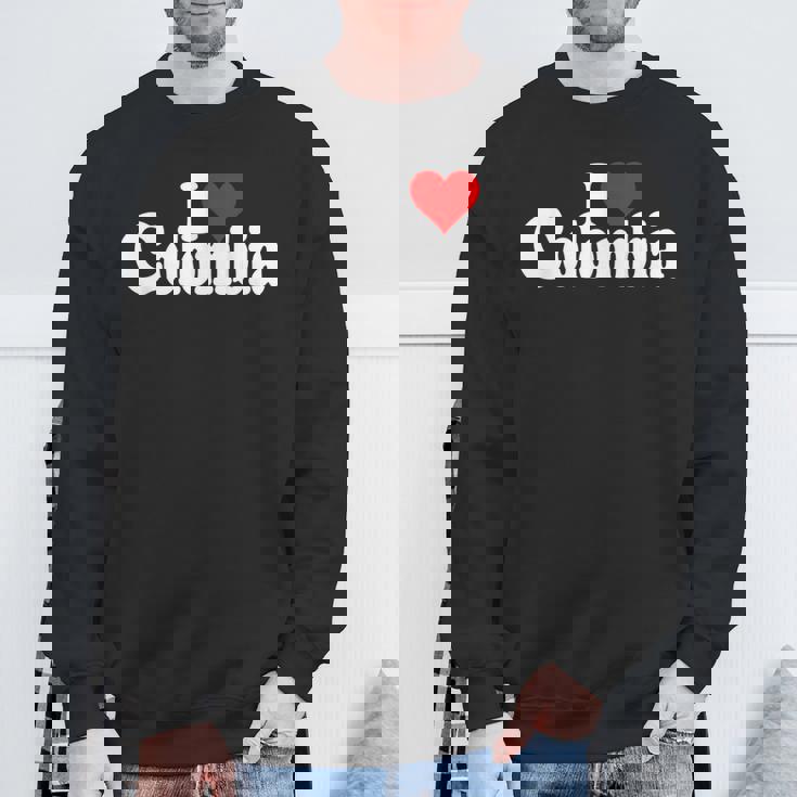 I Love Heart コロンビア 南アメリカ ボゴタ コロンビア文化 スウェットシャツ 高齢者への贈り物