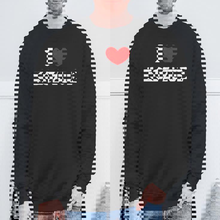 I Love Kozue 私は愛する Kozue スウェットシャツ 高齢者への贈り物