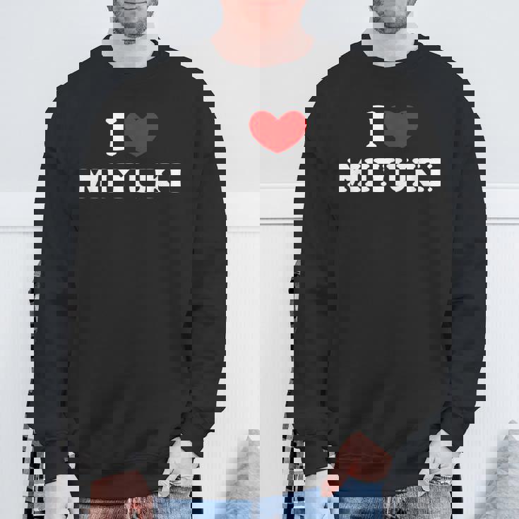 I Love Miyuki 私は愛する Miyuki スウェットシャツ 高齢者への贈り物