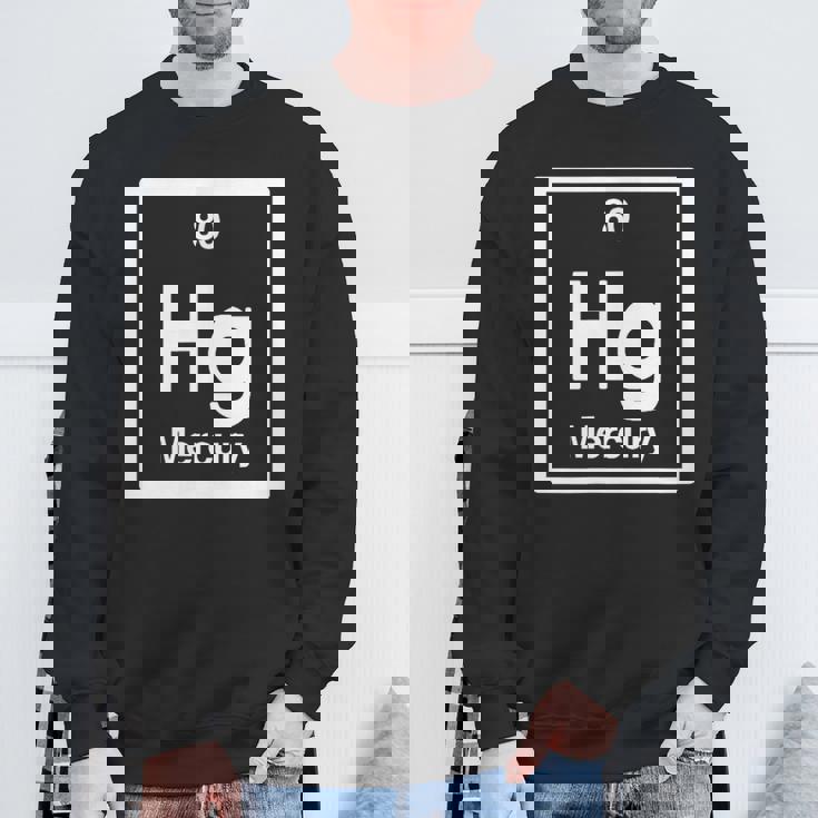 Mercury Hg 元素周期表 サイエンスギフト スウェットシャツ 高齢者への贈り物