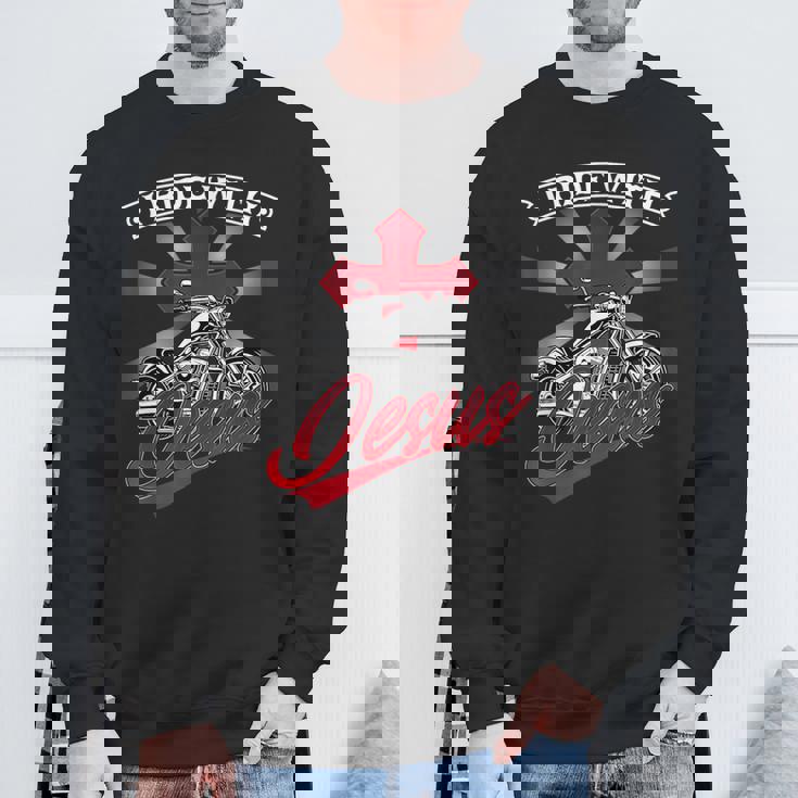 Motorcycle Biker Motorbike Rider I Ride With Jesus Sweatshirt Unisex Gifts for Old Men Motorcycle Biker Motorbike Rider I Ride With Jesus Sweatshirt Unisex Gifts for Old Men